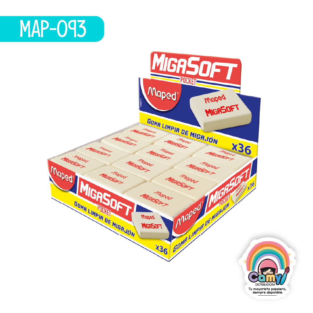 MAP-093 GOMA MIGASOFT POCKET CAJA X36 MAPED