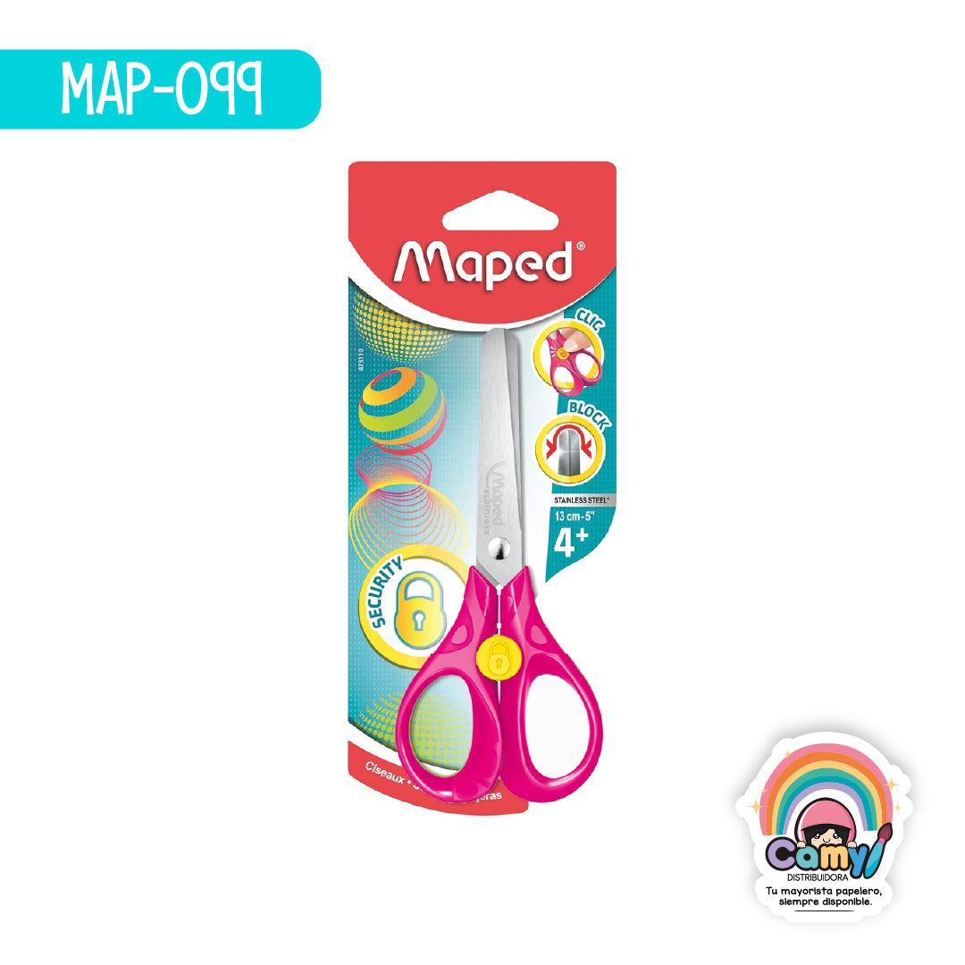 MAP-099 TIJERAS SECURITY 3D 13CM SIM MX ECO PACK MAPED