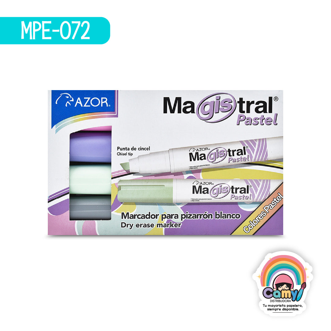 MPE-072 EST. MAGISTRAL PASTEL SURT. C/4 COLORES AZOR