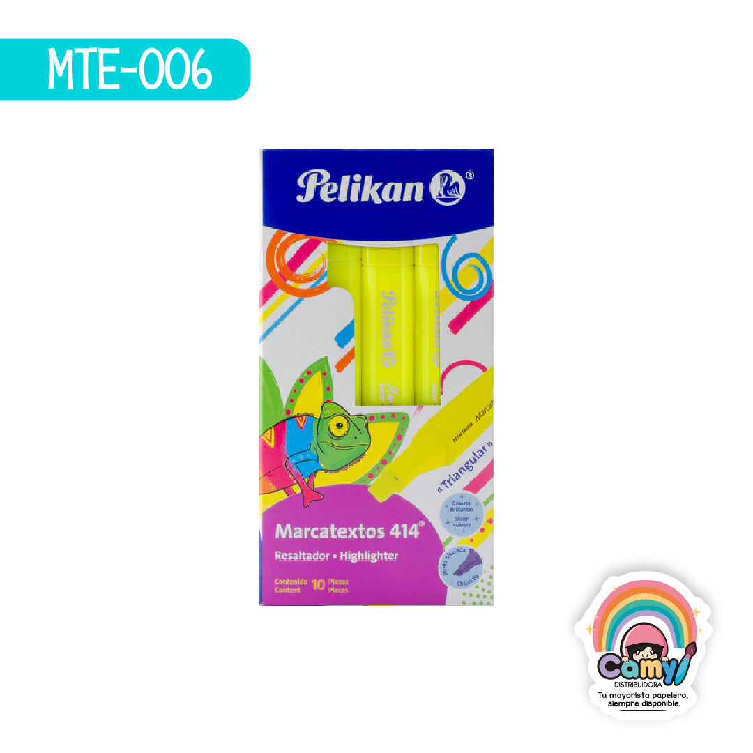 MTE-006 MARCATEXTOS 414 TRIANG AM C/10 PELIKAN