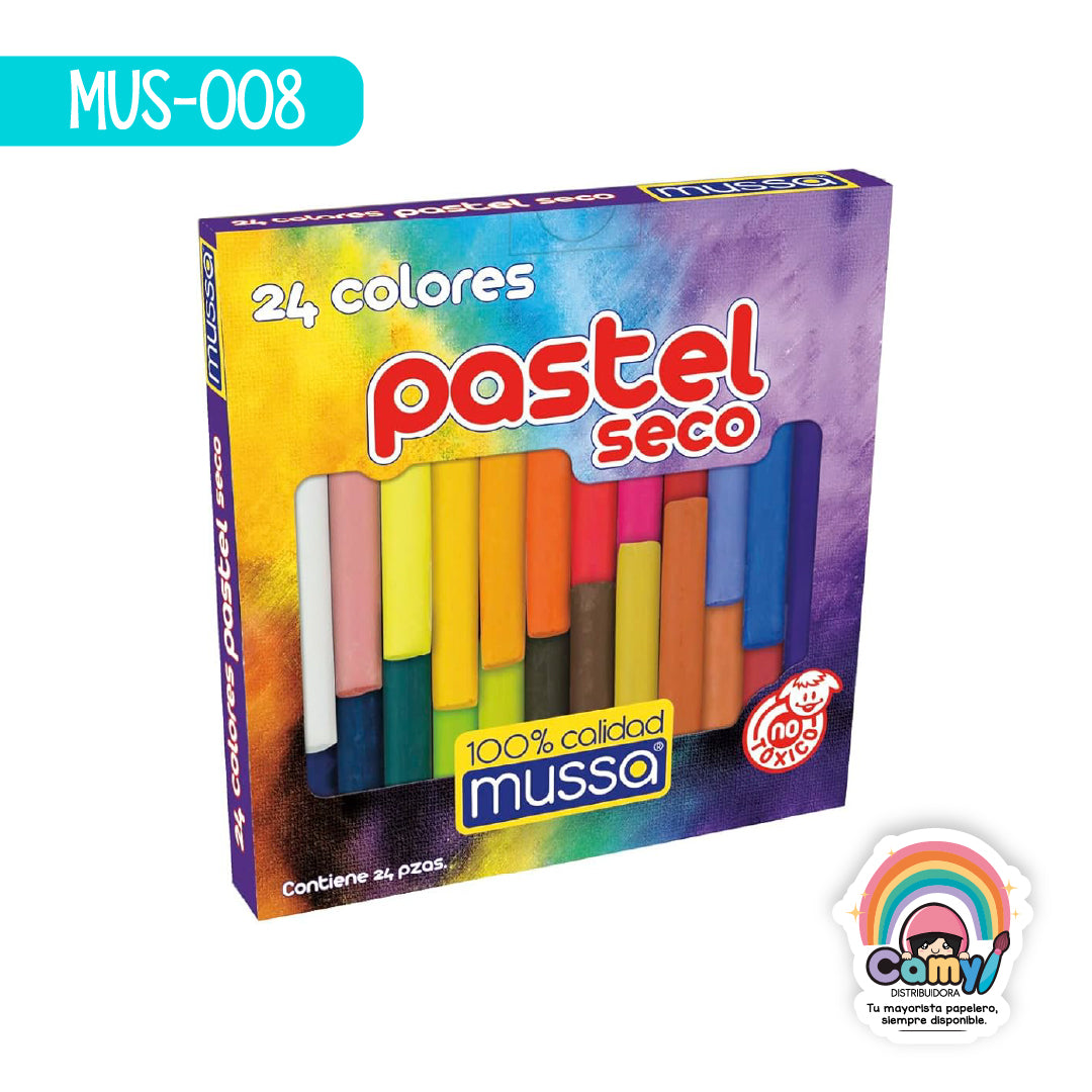 MUS-008 GISES PASTEL ESCOLAR MUSSA C/24