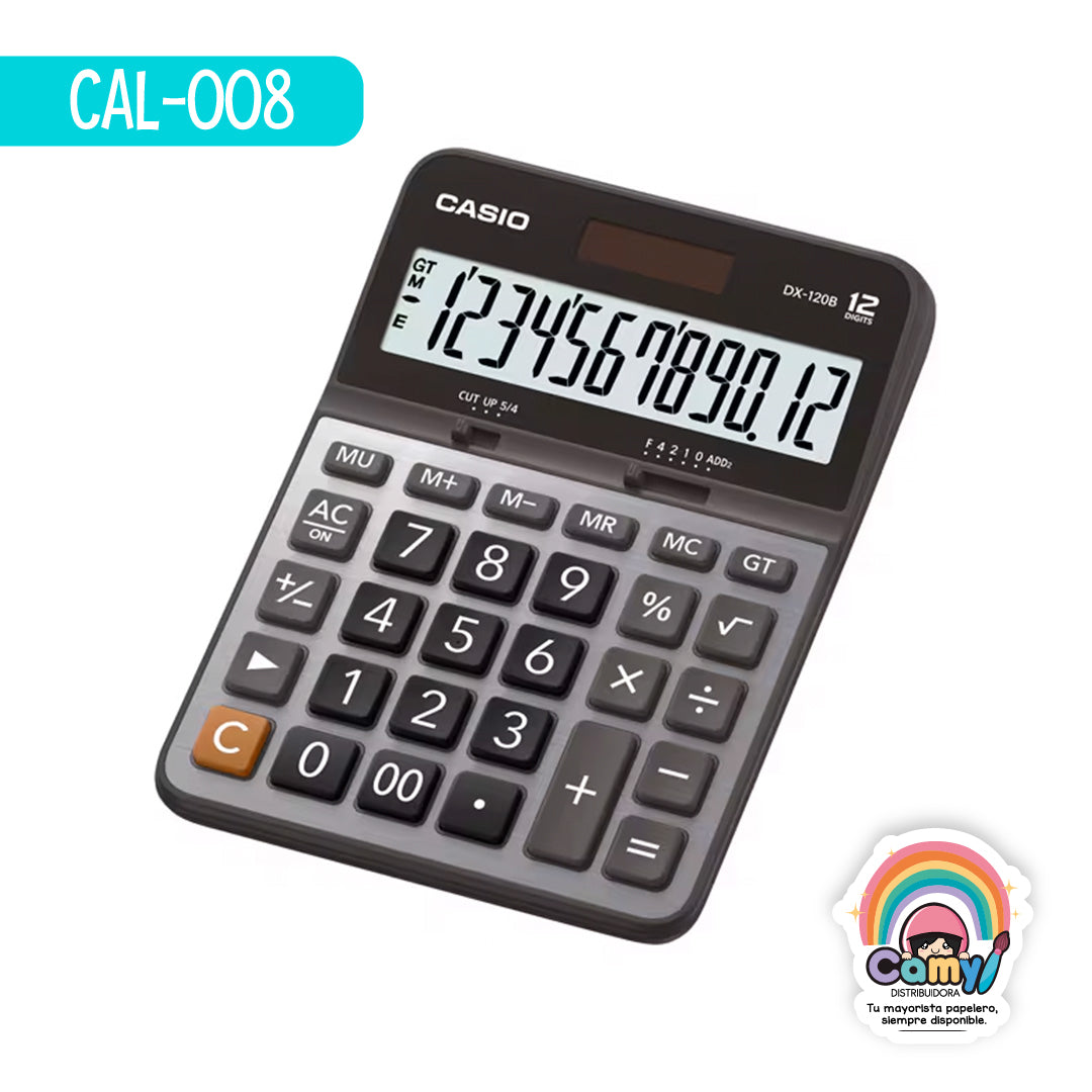 CAL-008 CASIO CALCULADORA DE ESCRITORIO 12 DIG DX-120B