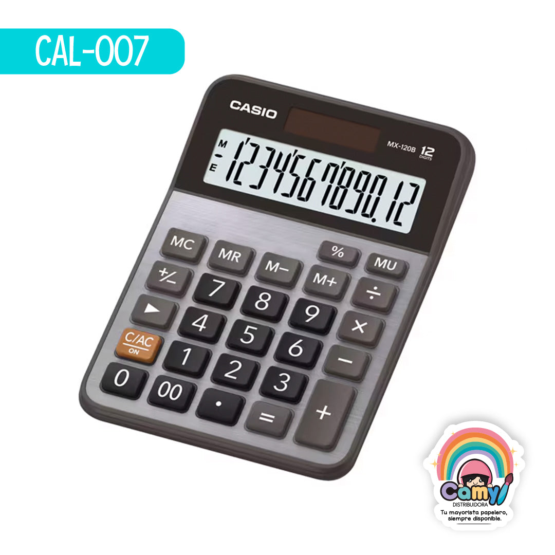 CAL-007 CASIO CALCULADORA DE ESCRITORIO 12 DIG MX-120B