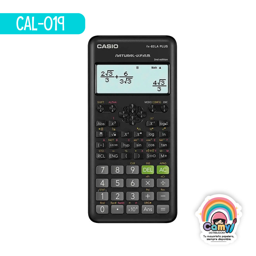 CAL-019 CASIO CALCULADORA CIENTIFICA 252 FUNCION NEGRO