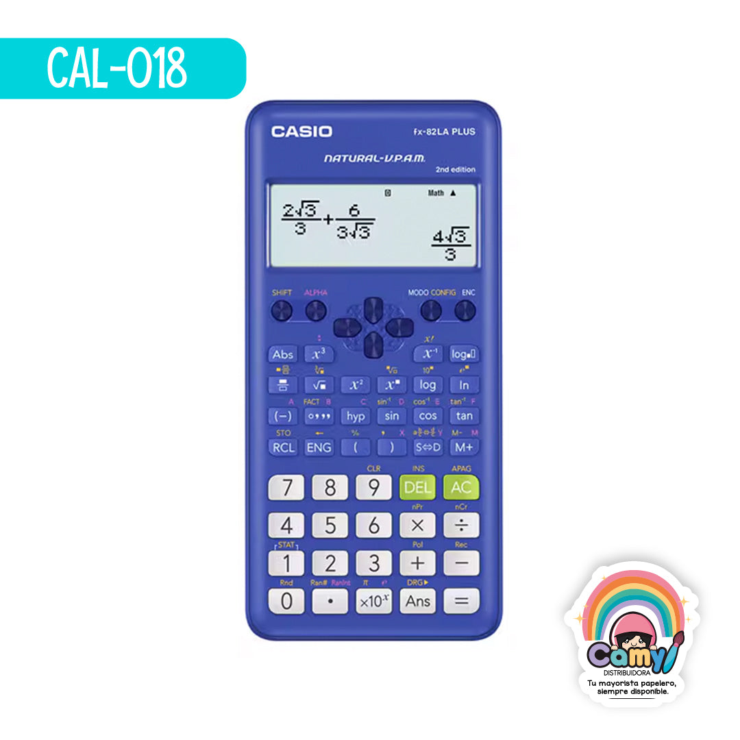 CAL-018 CASIO CALCULADORA CIENTIFICA 252 FUNCION AZUL