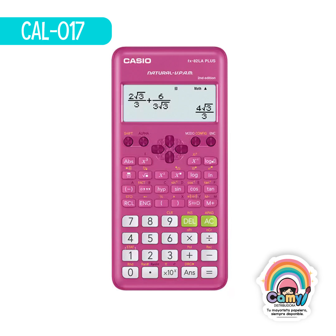 CAL-017 CASIO CALCULADORA CIENTIFICA 252 FUNCION ROSA