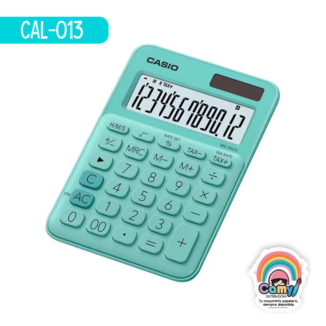 CAL-013 CASIO CALCULADORA DE ESCRITORIO 12 DIG MENTA