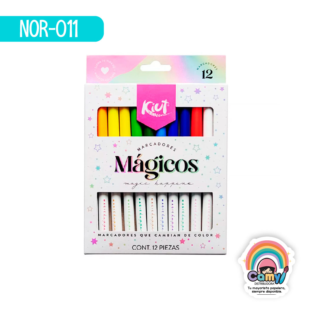 NOR-011 MARCADORES MAGICOS X12 KIUT