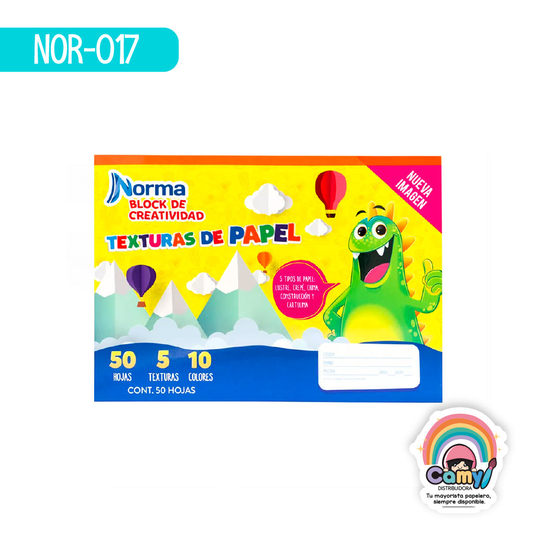 NOR-017 BLOCK PAPEL TEXTURAS CH NORMA