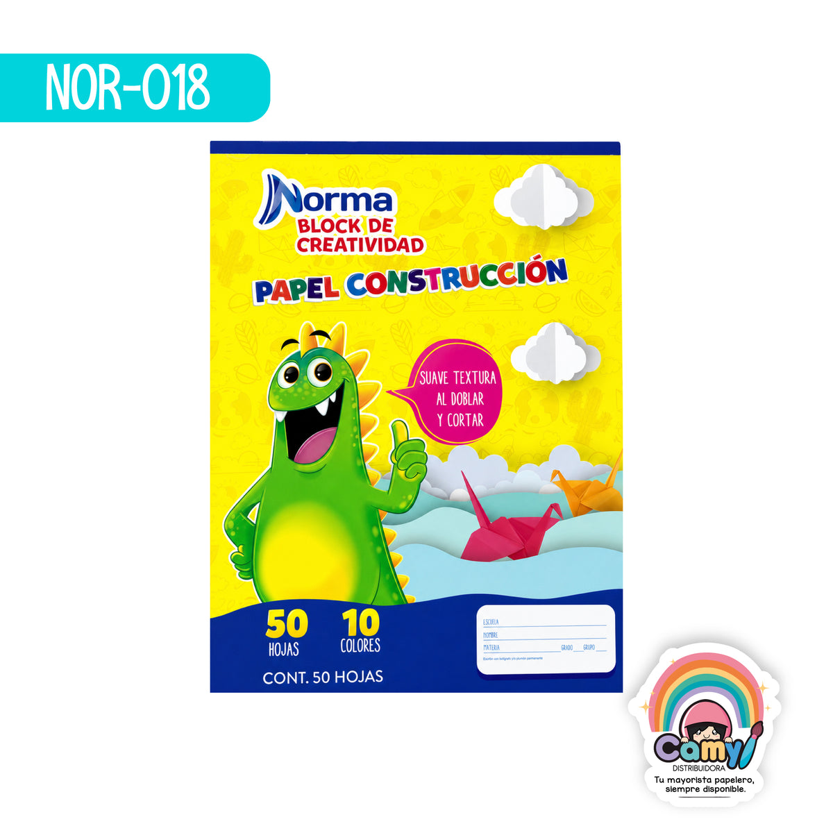 NOR-018 BLOCK PAPEL CONSTRUCCION CHICO NORMA