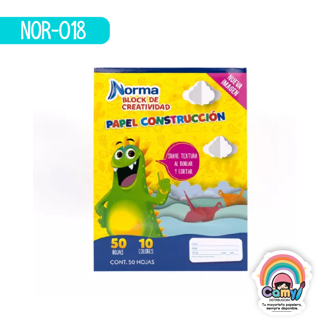 NOR-018 BLOCK PAPEL CONSTRUCCION CHICO NORMA