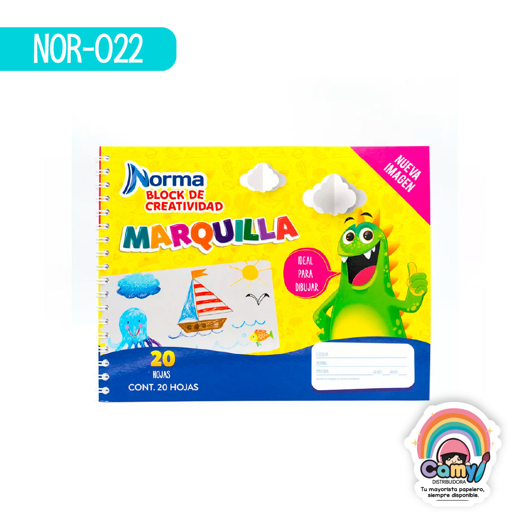 NOR-022 BLOCK MARQUILLA PARA DIBUJO NORMA BL 20H