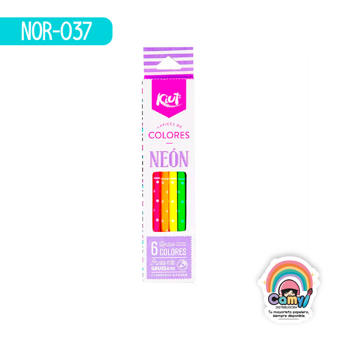 NOR-037 COLORES KIUT NEON X 6 UND