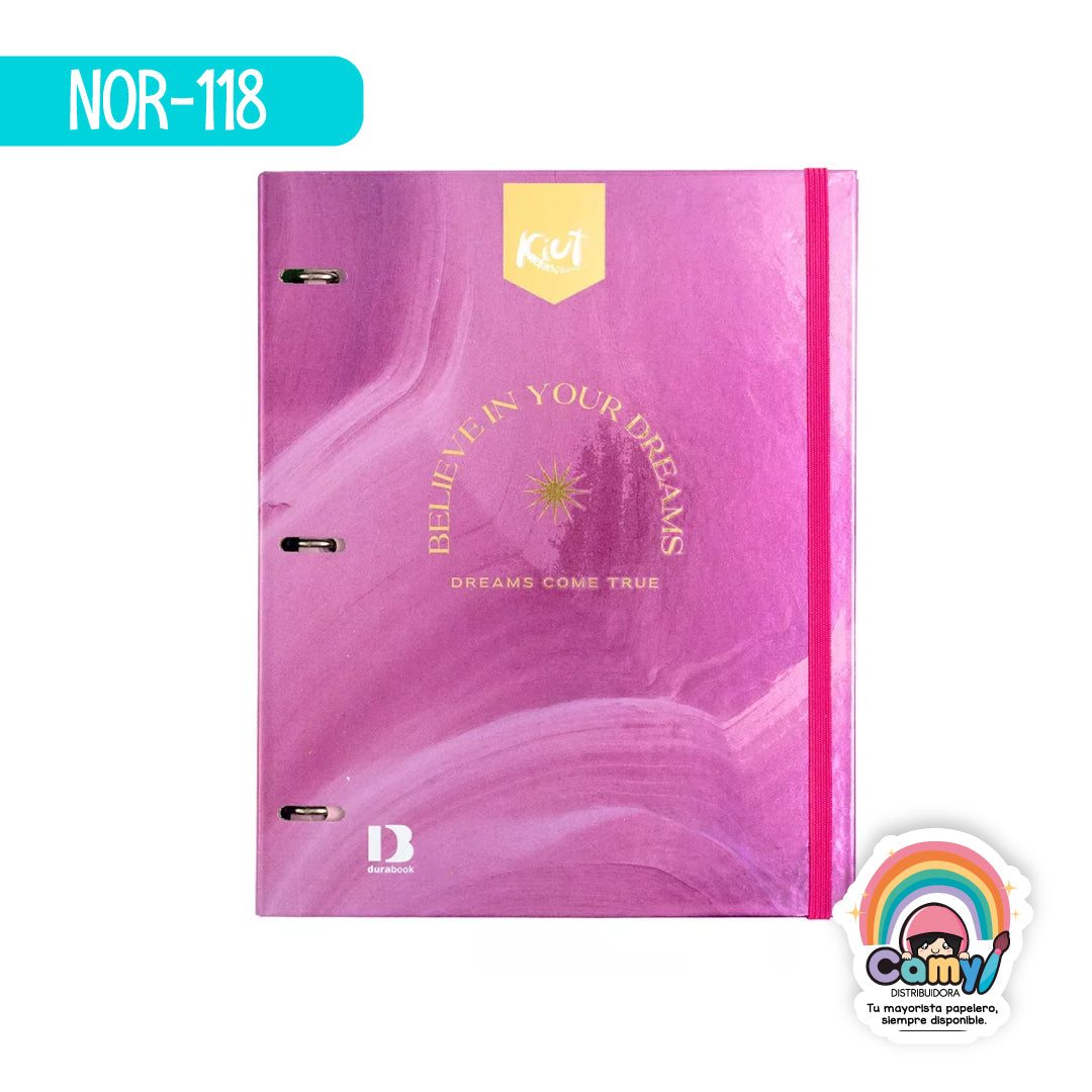 NOR-118 CARPETA DURA BOOK 3A PROF KIUT