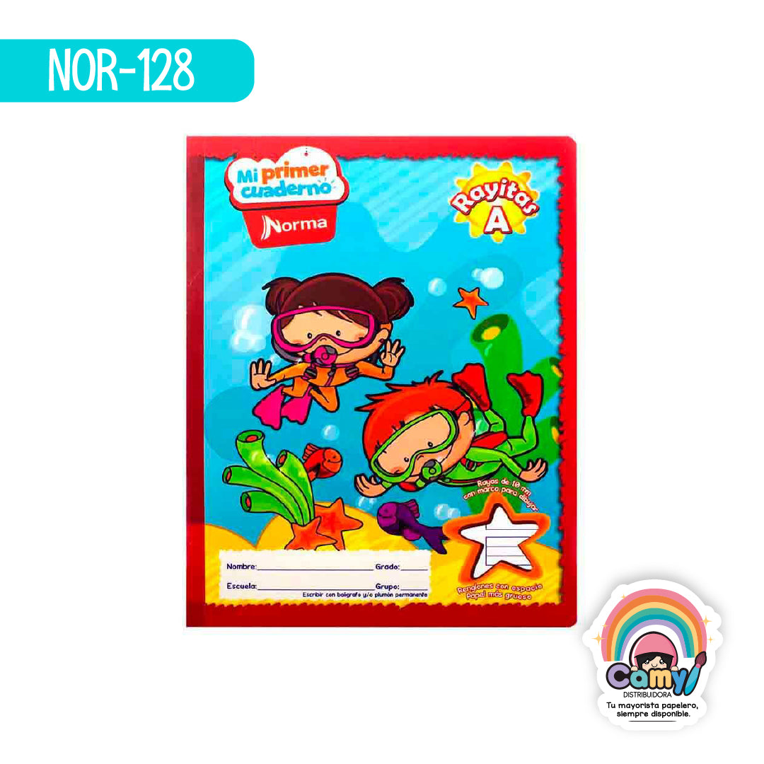 NOR-128 CUAD COS PROF MI PRIMER CUADERNO RAYITAS A 50H NORMA
