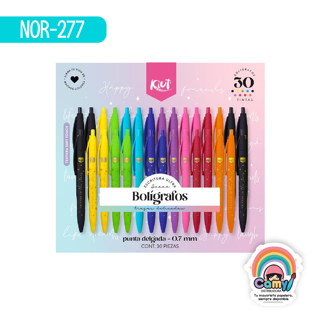 NOR-277 BOLIGRAFO KIUT CAJA X 30 BLISTER