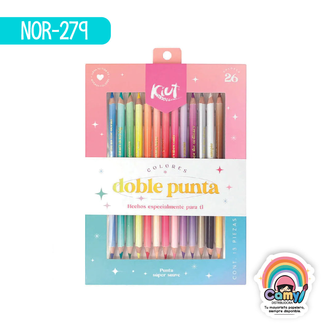 NOR-279 COLORES DOBLE PUNTA KIUT X 13
