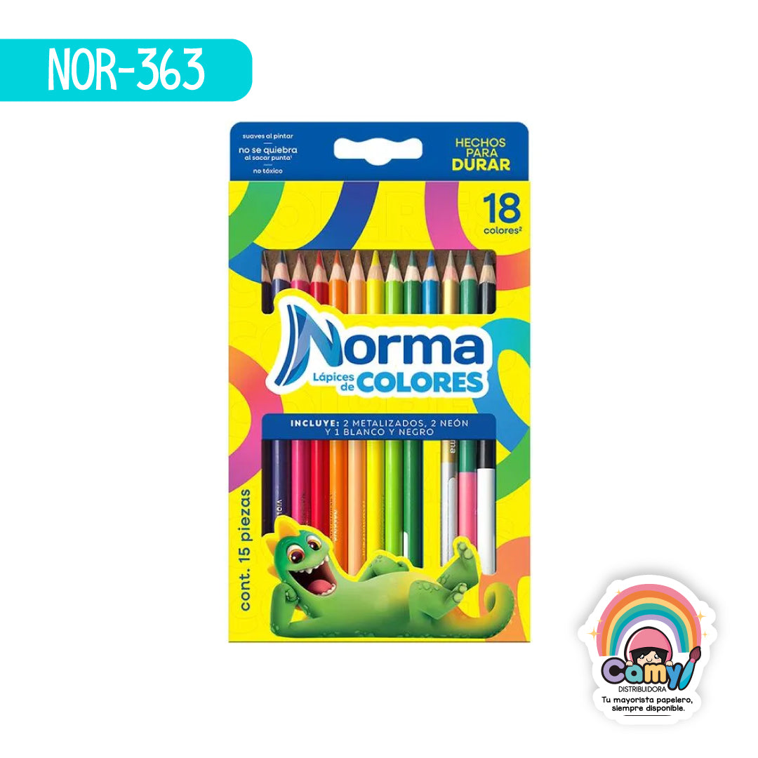 NOR-363 COLORES NORMA TRADICIONAL C/18