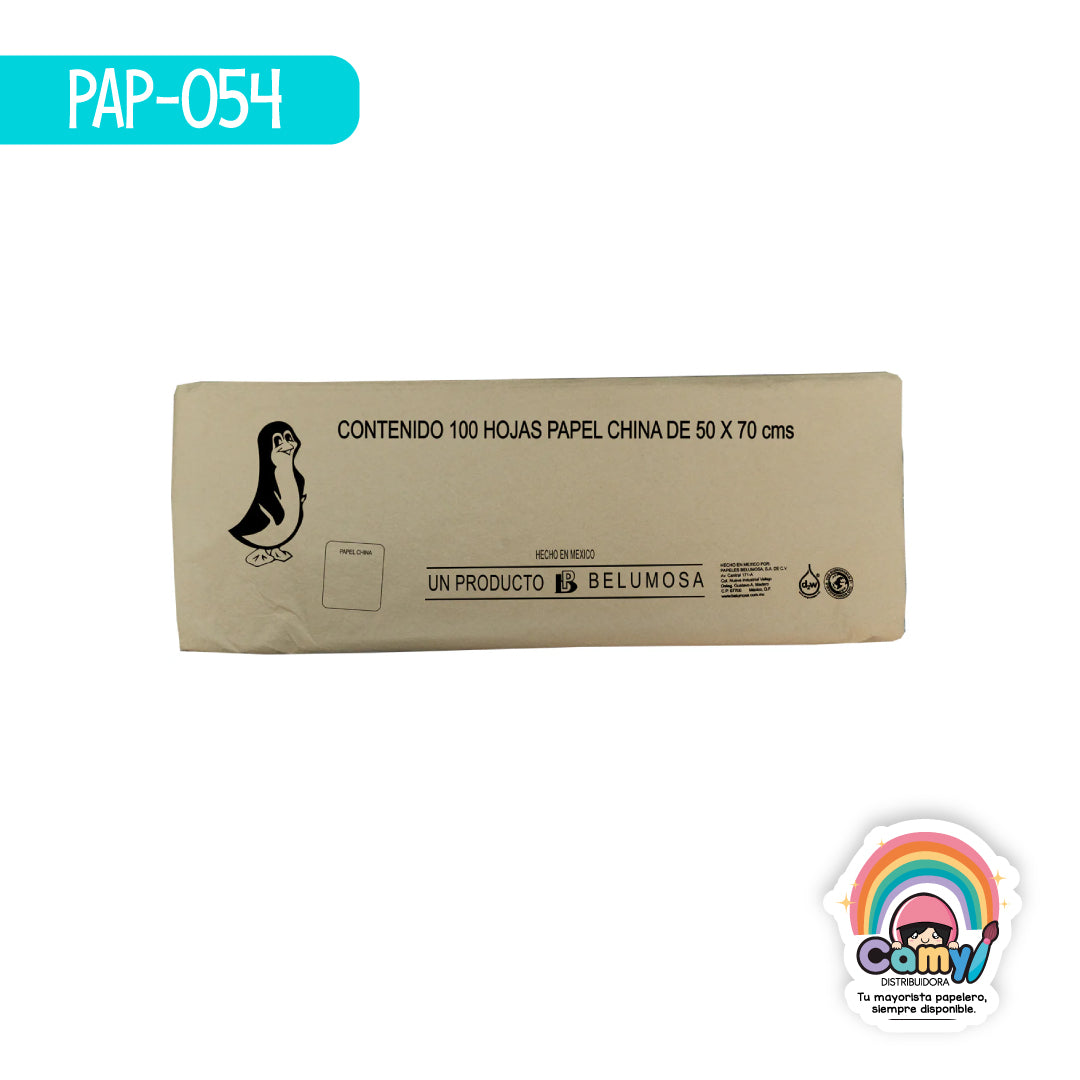 PAP-054 PAPEL CHINA BELUMOSA BEIGE C/100