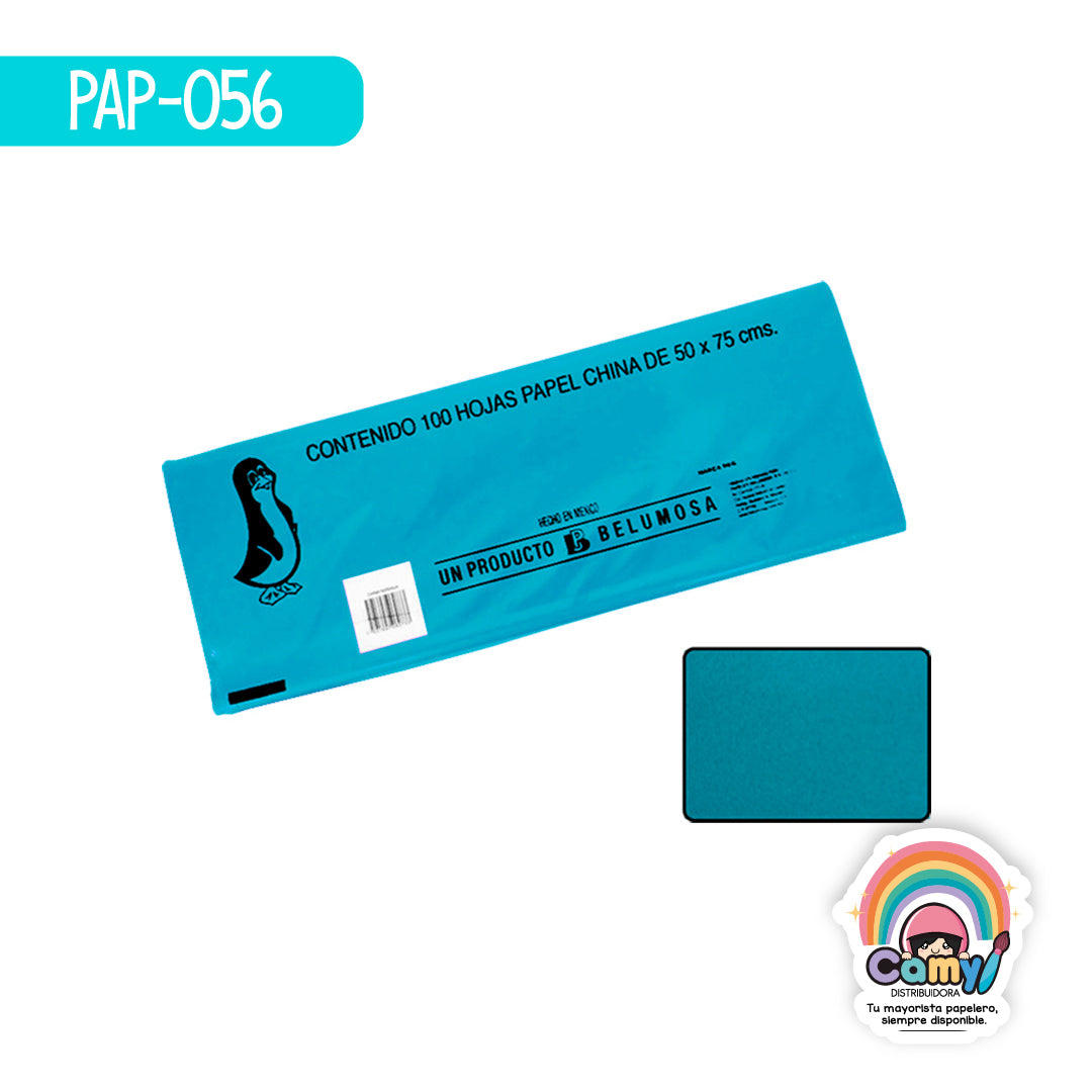 PAP-056 PAPEL CHINA BELUMOSA JADE C/100