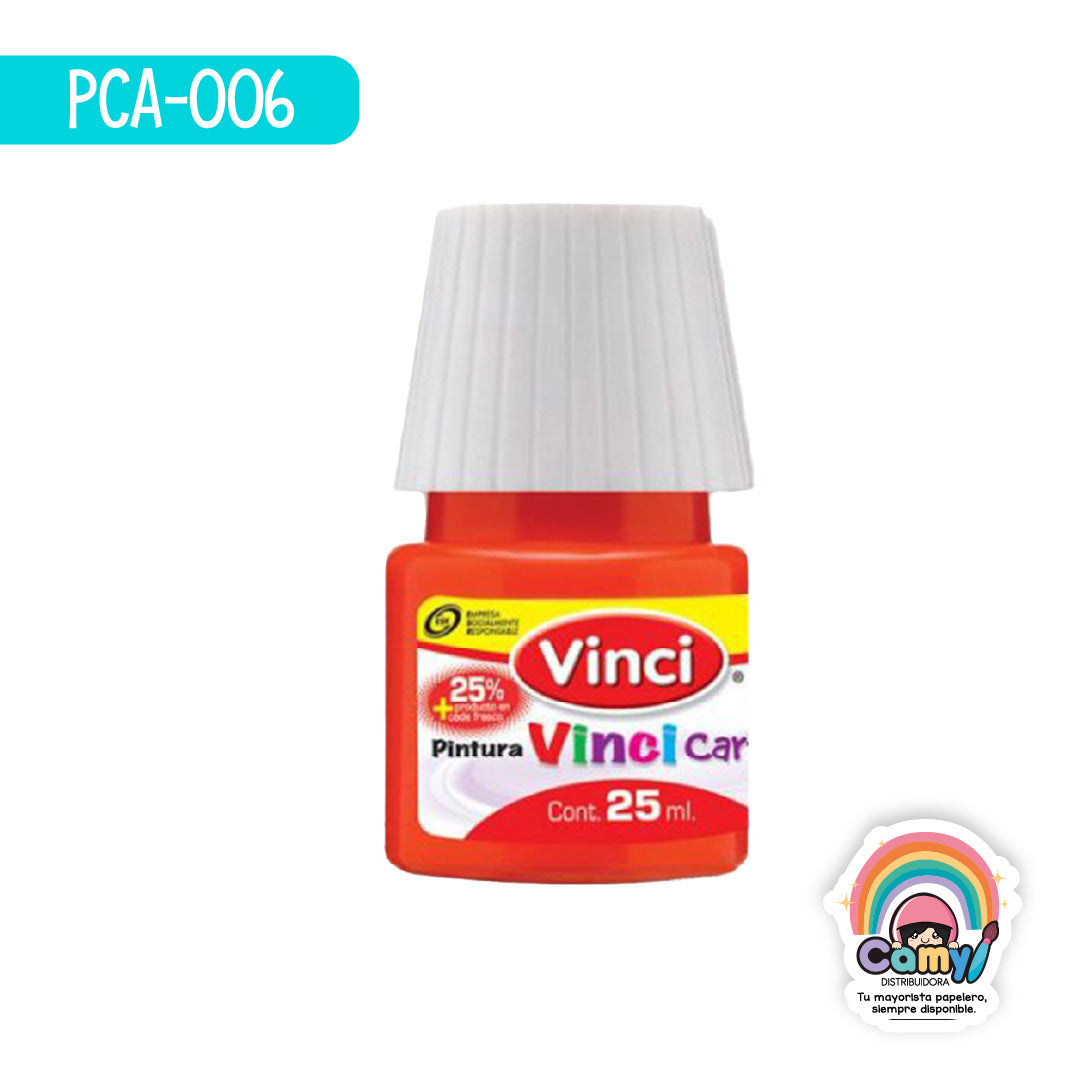 PCA-006 PINTURA CARTEL   ROJO – 54A FRASCO C/25ml. DIXON