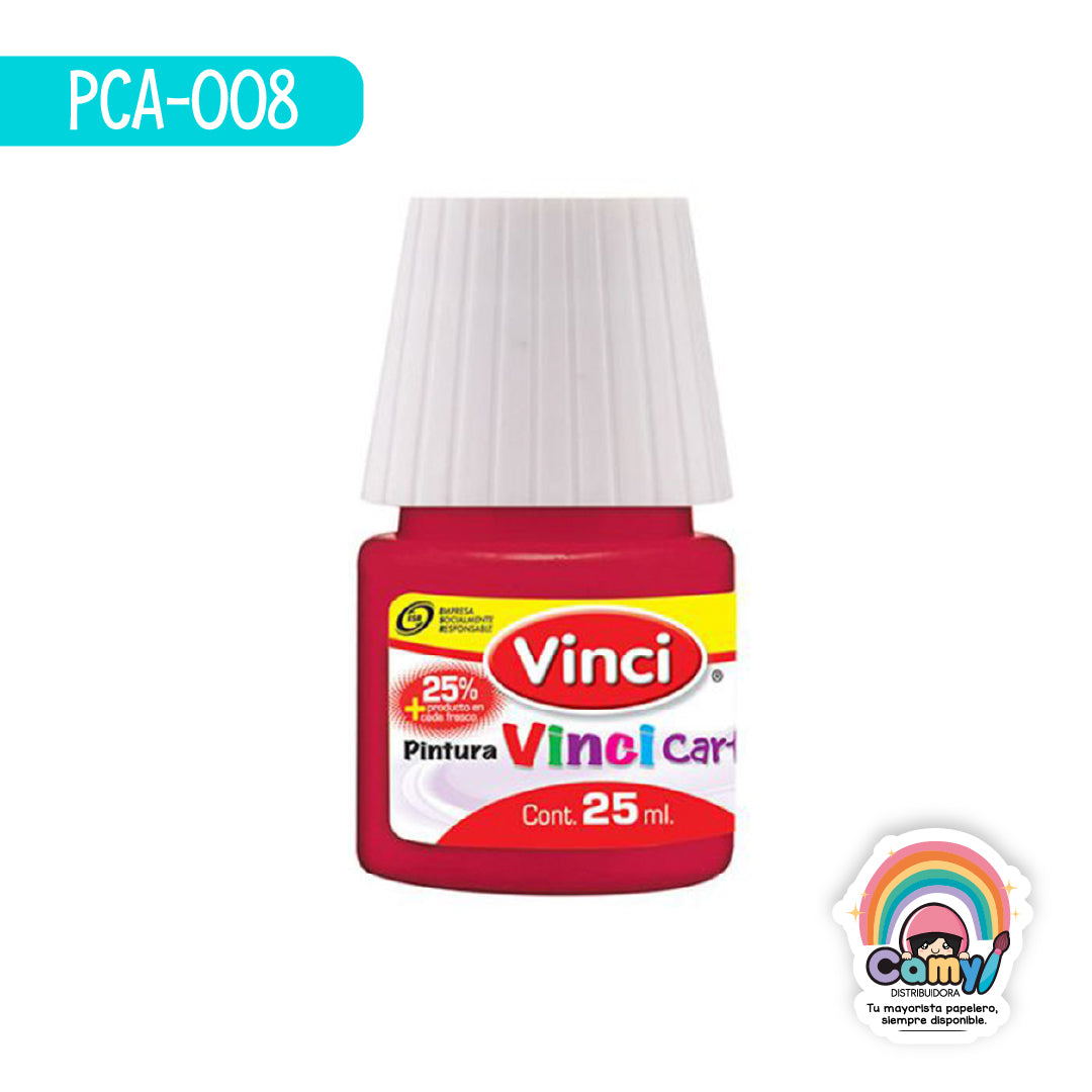PCA-008 PINTURA CARTEL  ROJO CARMESÍ – 56 FRASCO C/25ml. DIXON