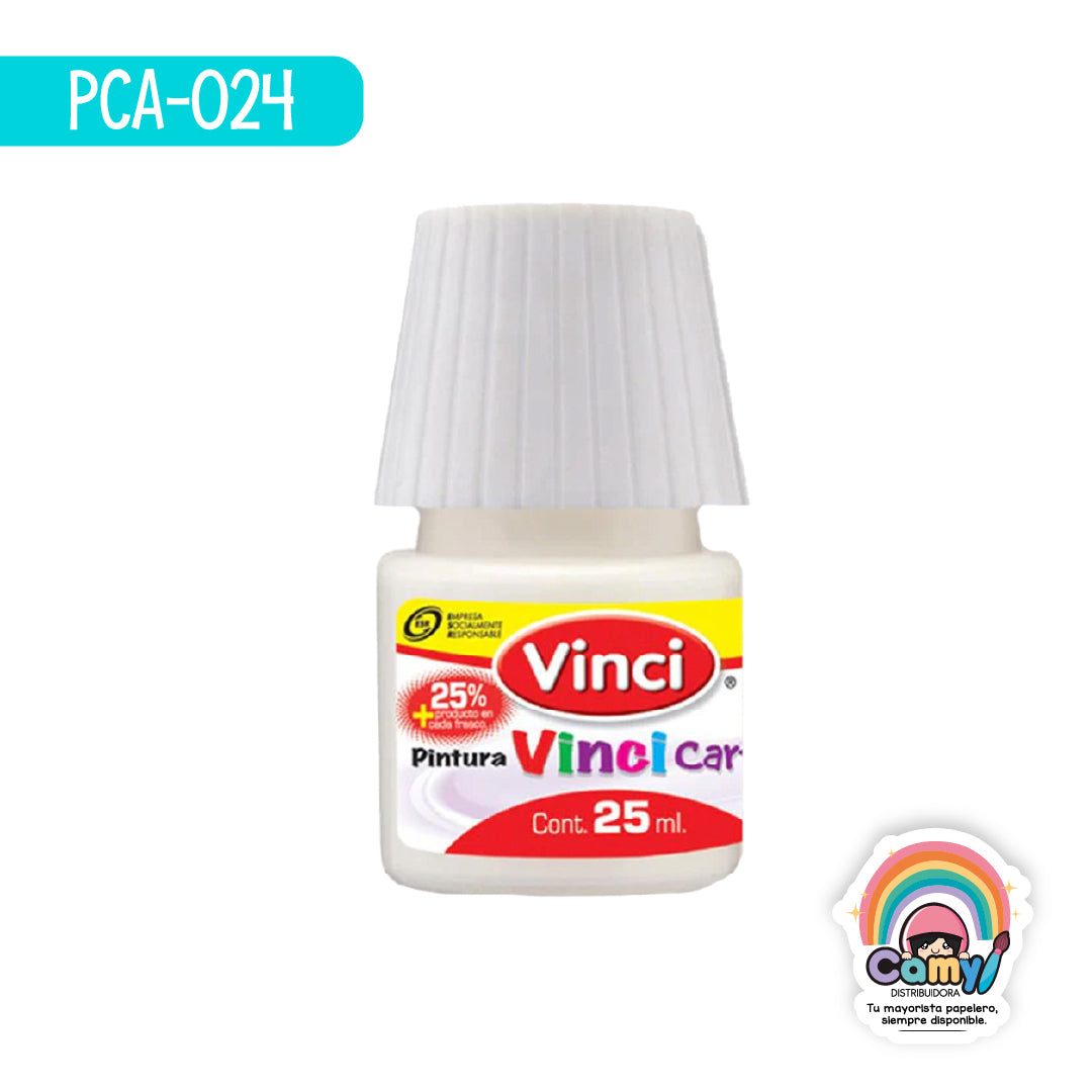 PCA-024 PINTURA CARTEL  BLANCO P/LETREROS – 72 FRASCO C/25. DIXON