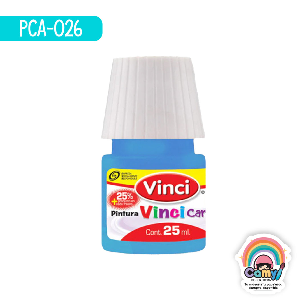PCA-026 PINTURA CARTEL  AZUL PASTEL – 84 FRASCO C/25ml. DIXON