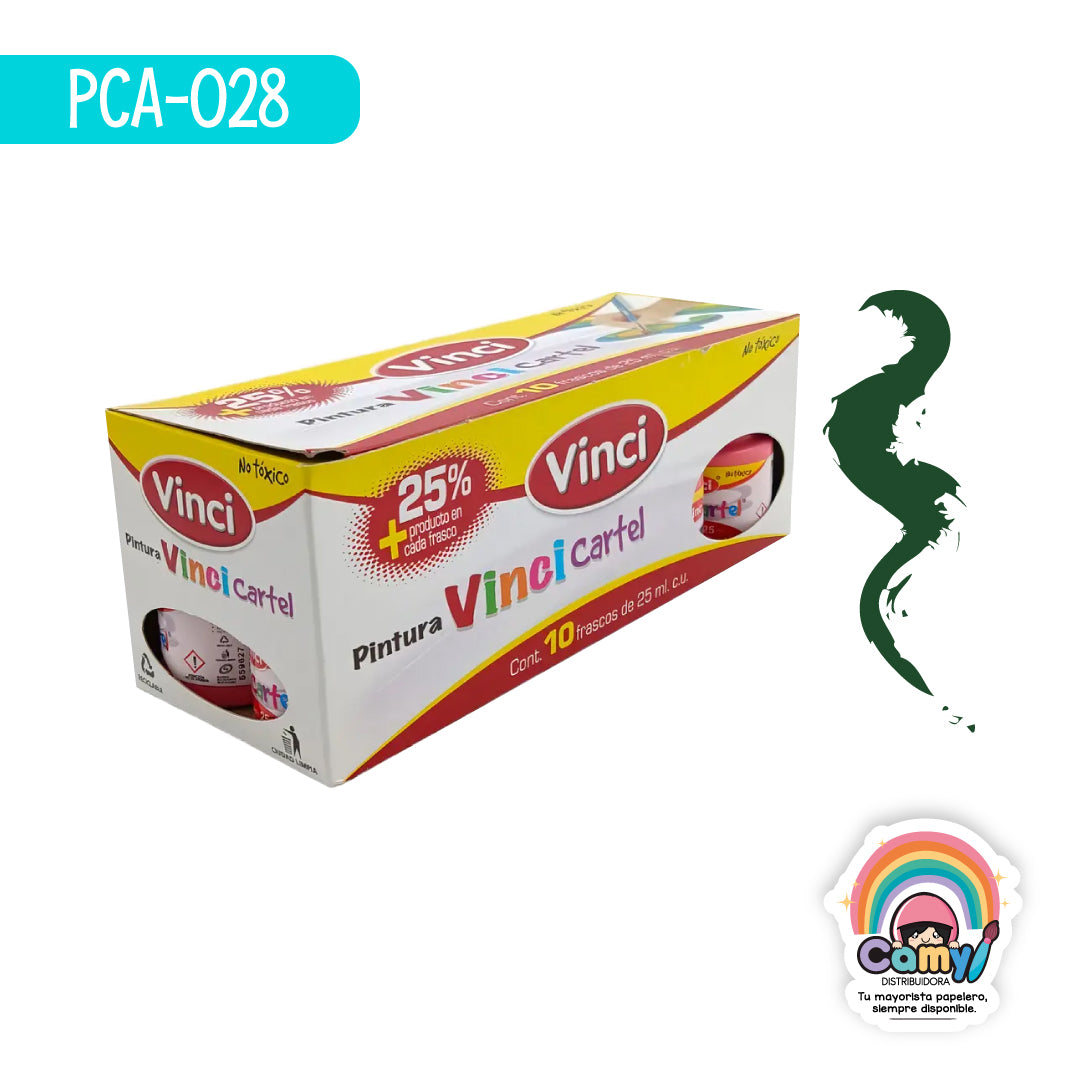 PCA-028 PINTURA CARTEL VERDE OBSCURO – 63 FRASCO C/25ml. DIXON