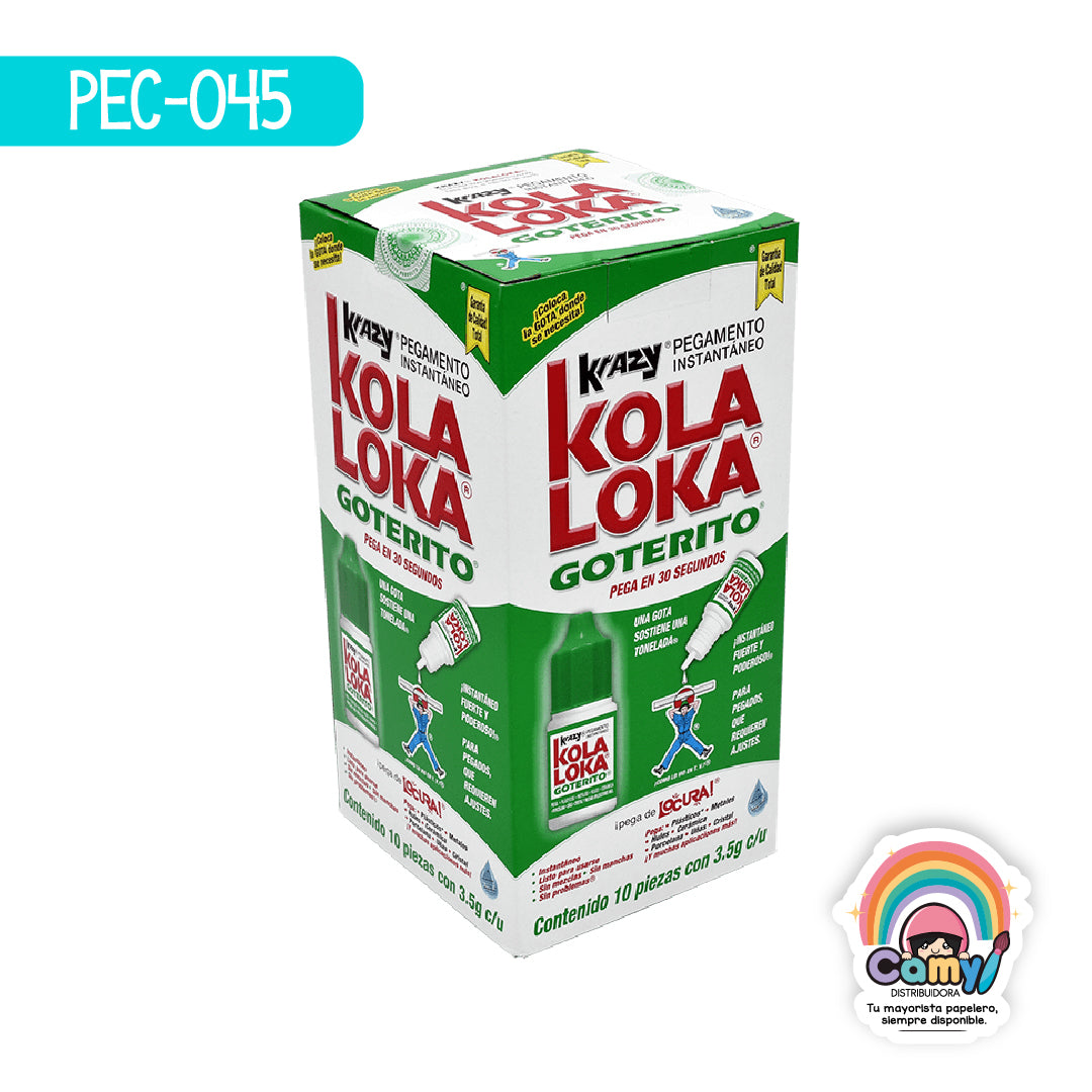 PEC-045 KOLA LOKA GOTERITO EXHIBIDOR C10 PIEZAS