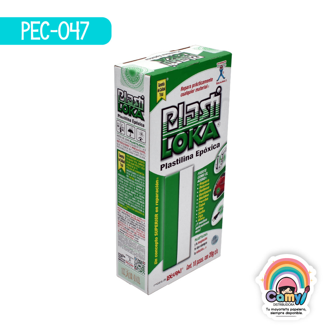 PEC-047 PLASTILOKA EXHIBIDOR C/10 PIEZAS KOLA LOKA