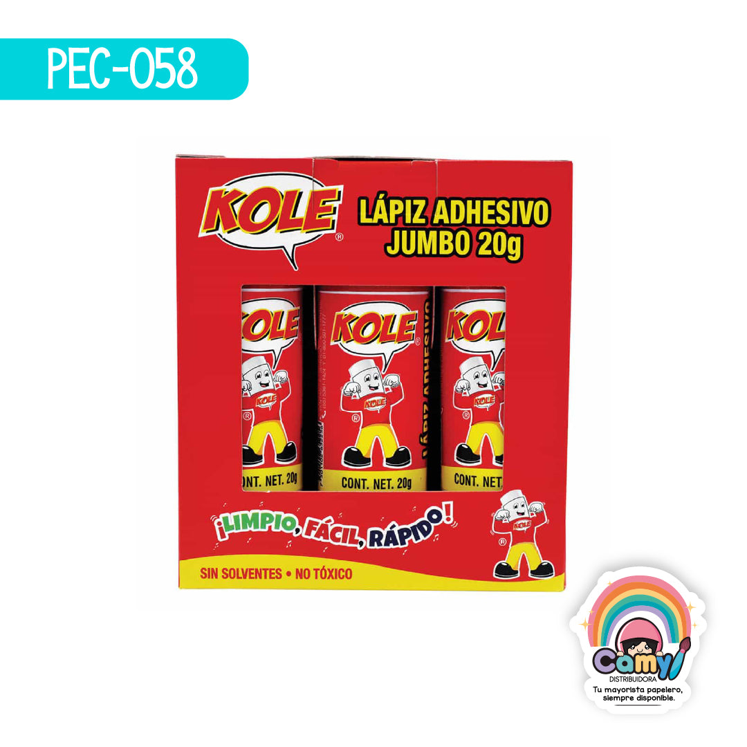 PEC-058 LPZ ADHESIVO KOLE JUMBO 20 GR C/6 KOLA LOKA