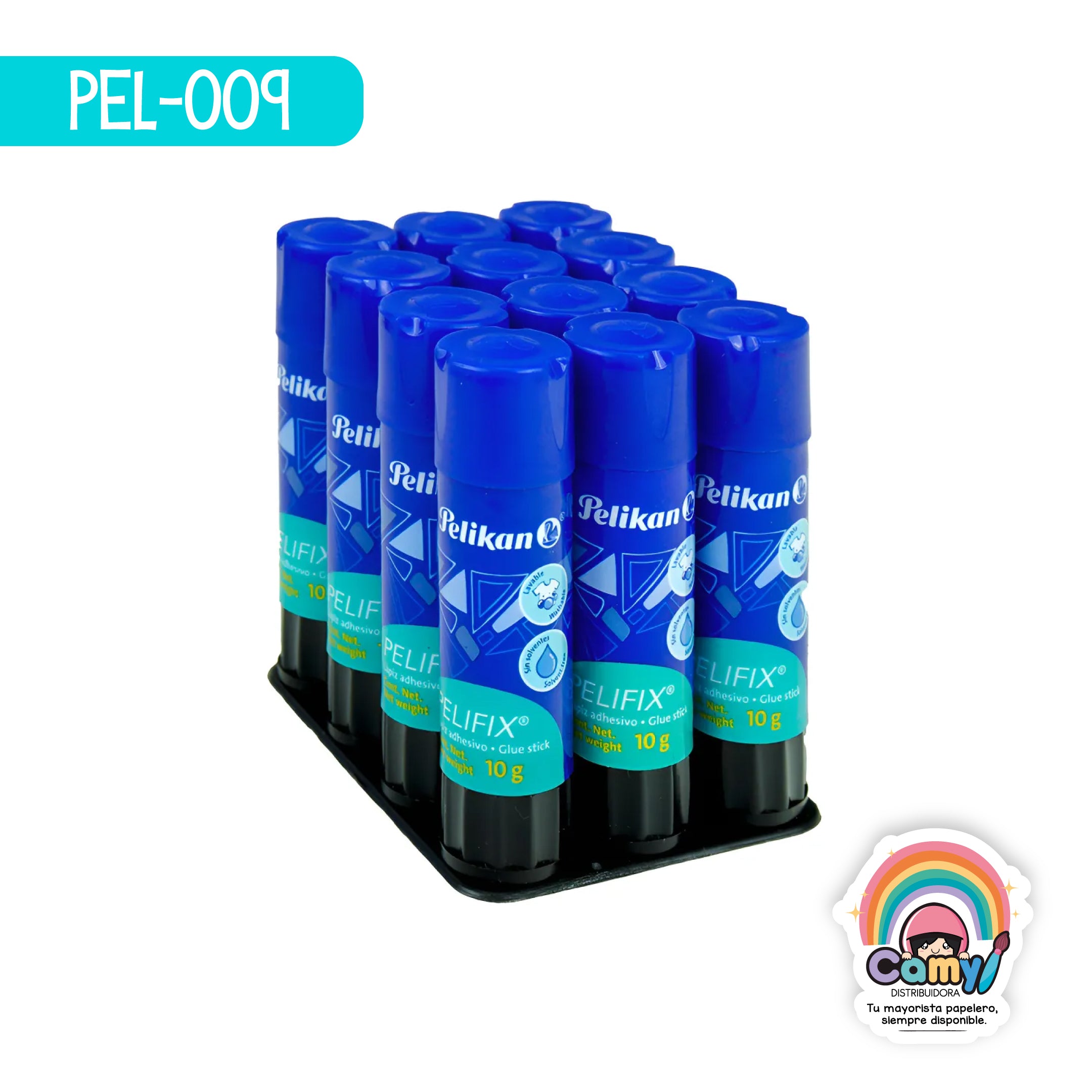 PEL-009 LPZ ADHE PELIFIX 10 GR PAQ C/12 PELIKAN