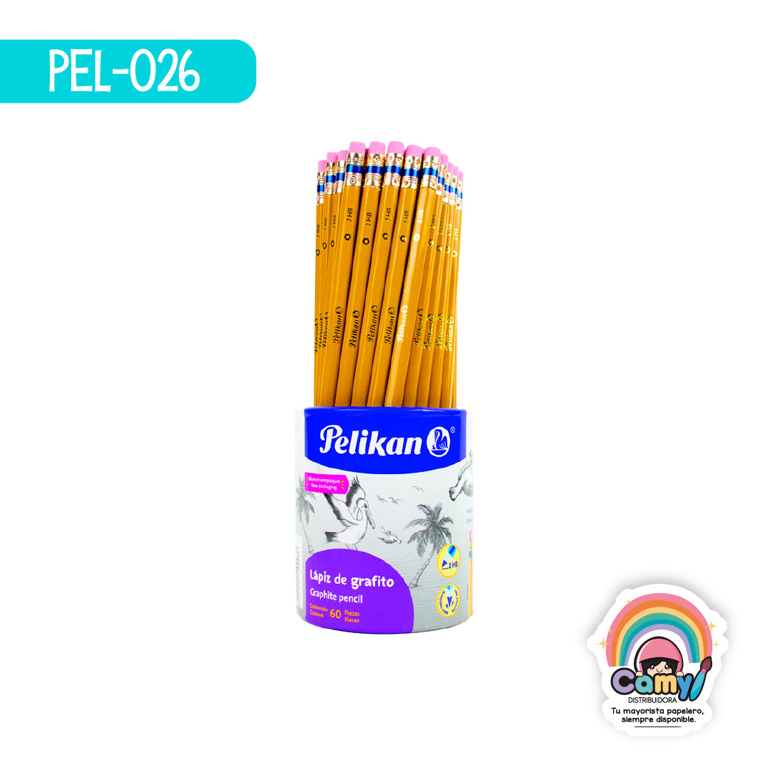 PEL-026 LPZ DE ESC #2HB HEX BARRIL C/60 PELIKAN