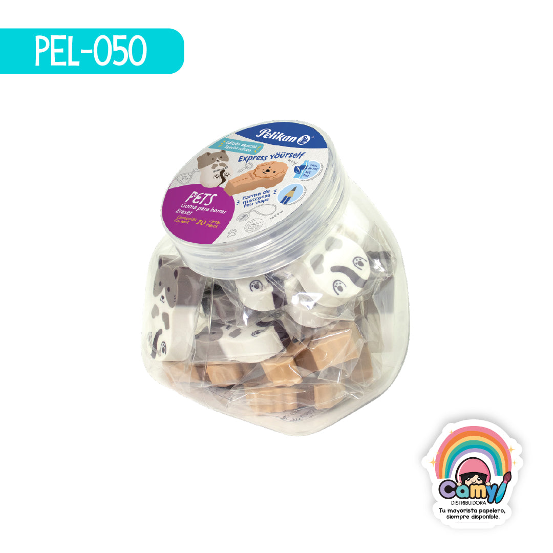 PEL-050 GOMA PETS BARRIL C/20 PELIKAN