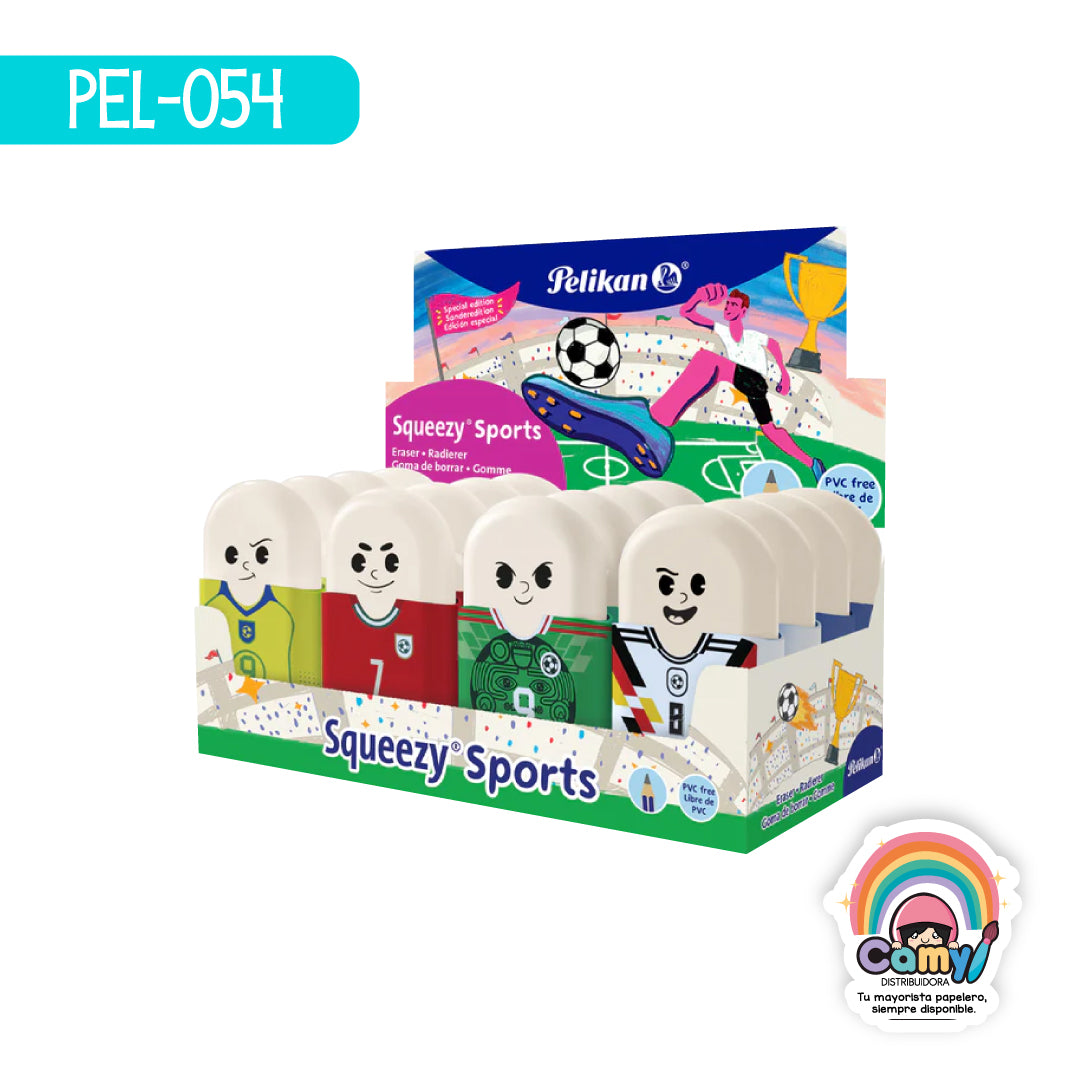 PEL-054 GOMA PELIKAN SQUEEZY SPORTS C/16
