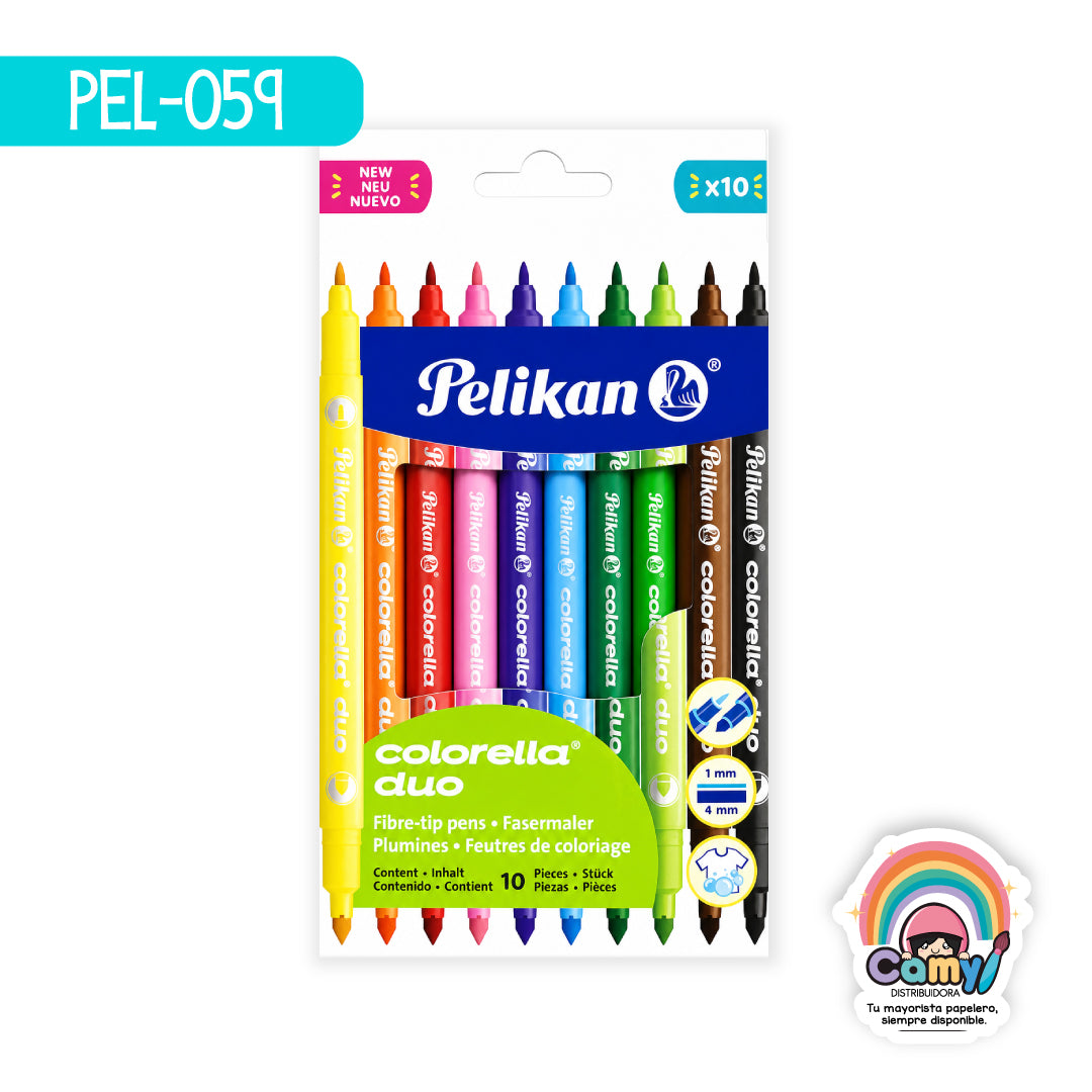 PEL-059 PLUMIN PELIKAN  COLORELLA DUO C/10