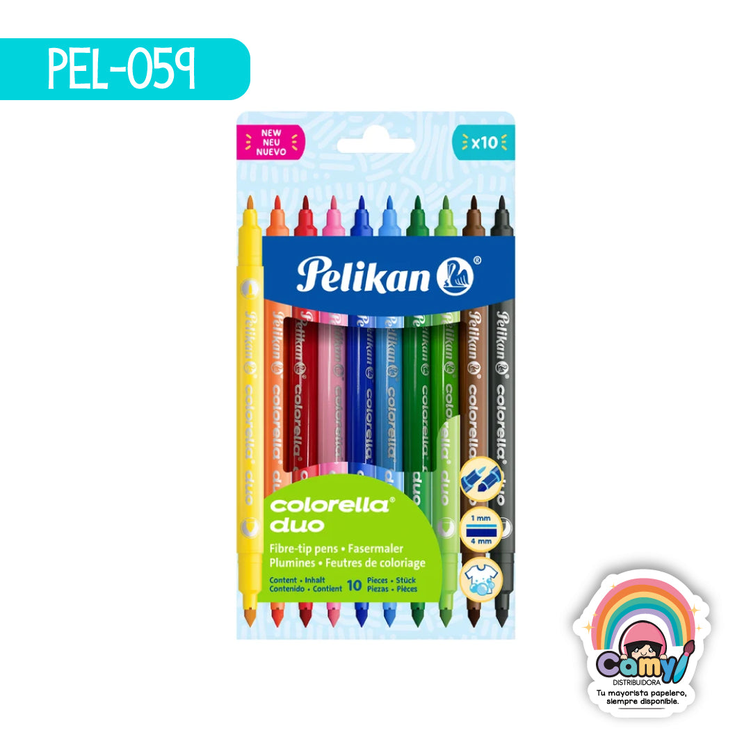 PEL-059 PLUMIN PELIKAN  COLORELLA DUO C/10