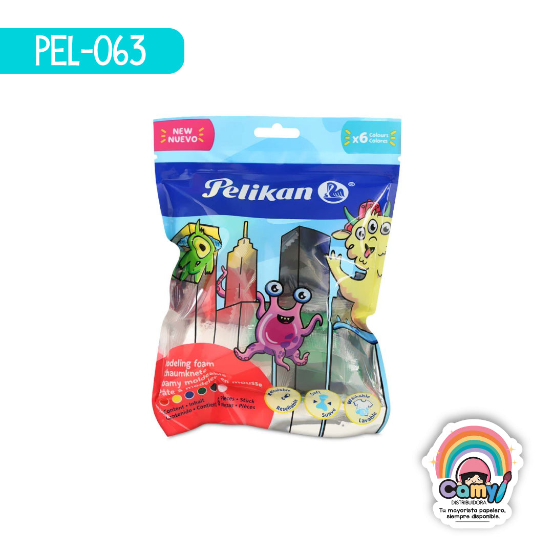 PEL-063 FOAMY PELIKAN MOLDEABLE 60 GRS COL SURT