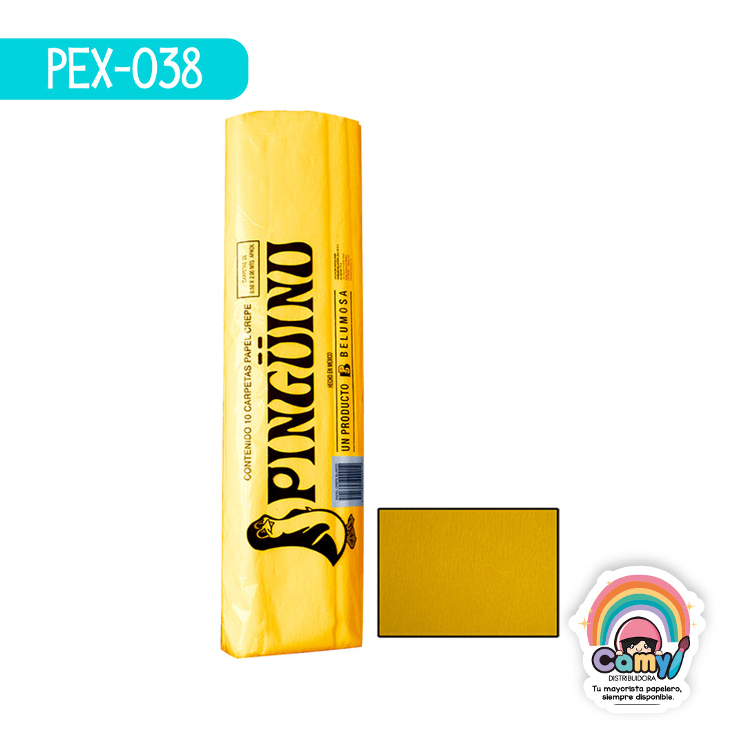 PEX-038 PAPEL CREPE PINGÜINO MANGO C/10