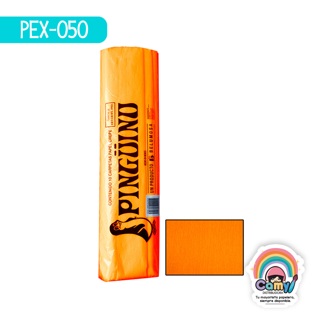 PEX-050 PAPEL CREPE PINGÜINO ZEMPAZUCHITL C/10