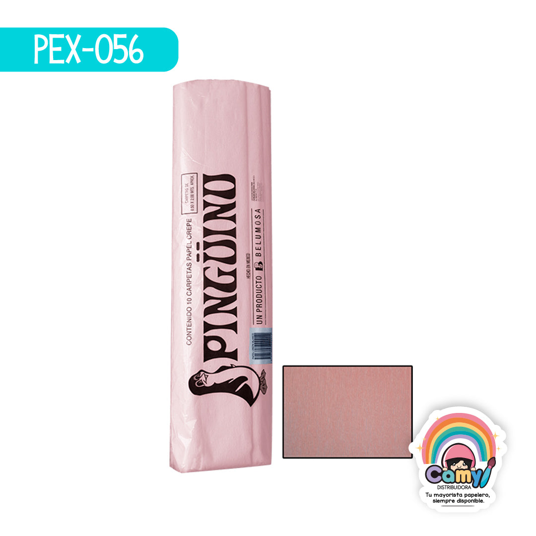 PEX-056 PAPEL CREPE PINGÜINO MARFIL C/10