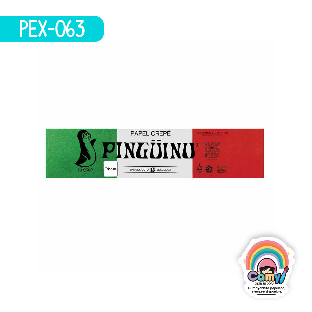 PAP-063 PAPEL CHINA BELUMOSA TRICOLOR C/100