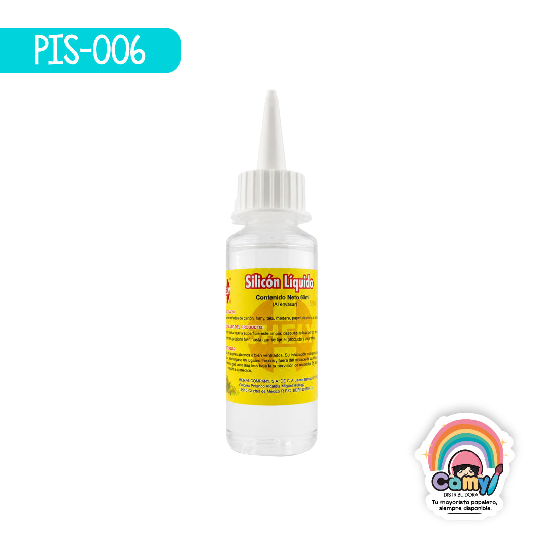 PIS-006 SILICON LIQUIDO SHELY SOLVENTE EN FCO.DE 60ML