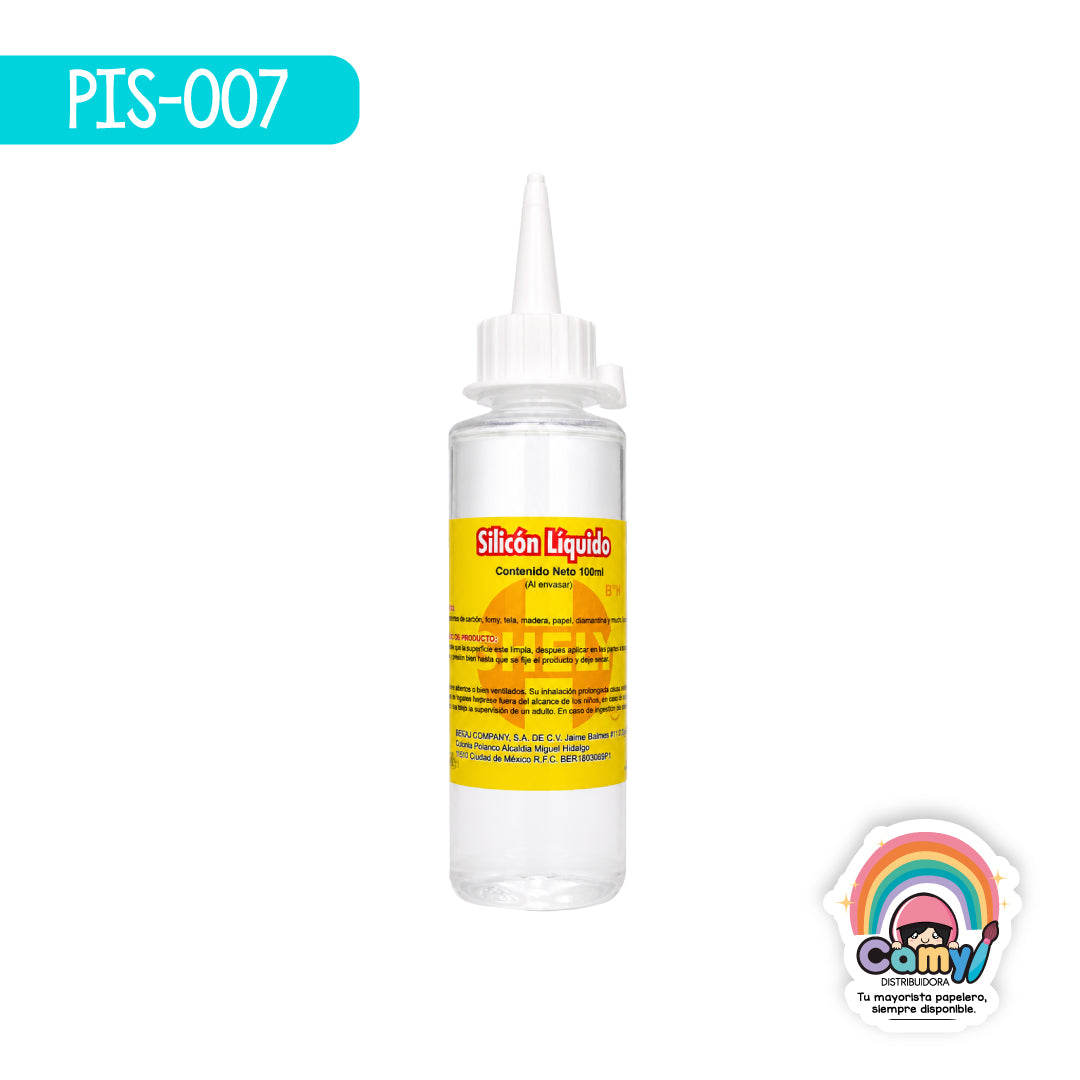 PIS-007 SILICON LIQUIDO SHELY SOLVENTE EN FCO.DE 100ML