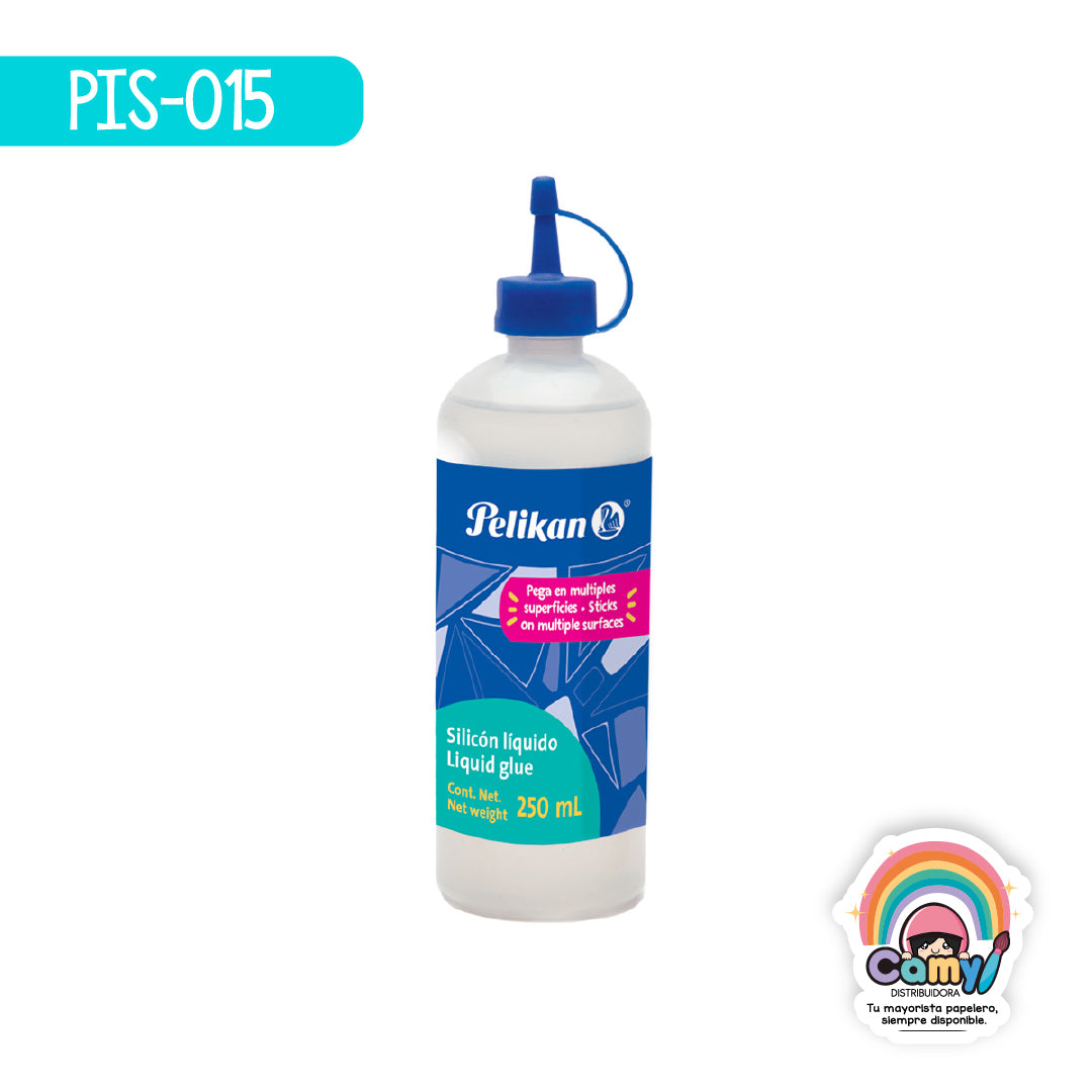 PIS-015 SILICON LIQUIDO PELIKAN FCO.DE 250ML