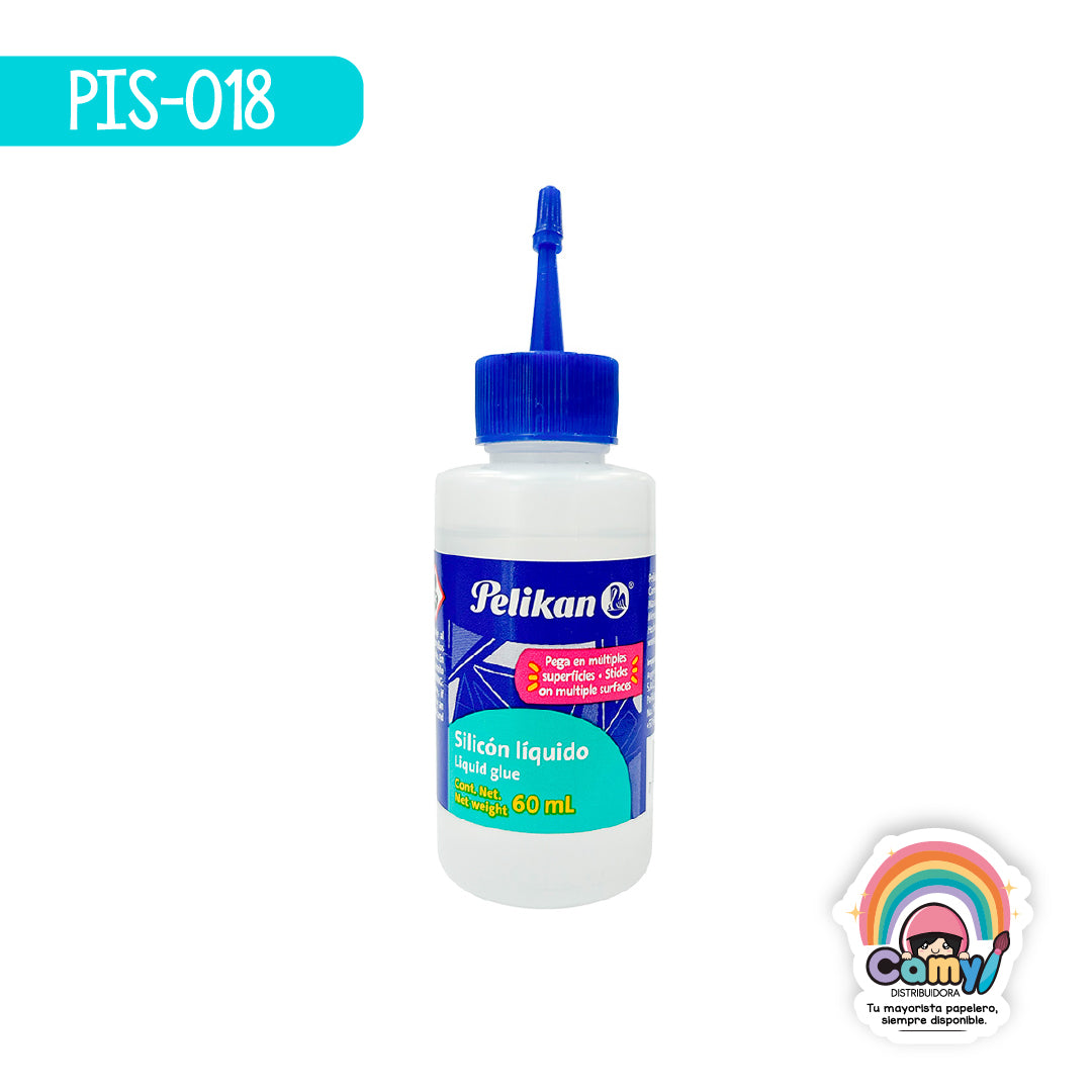 PIS-018 SILICON LIQUIDO PELIKAN FCO.DE 60 ML