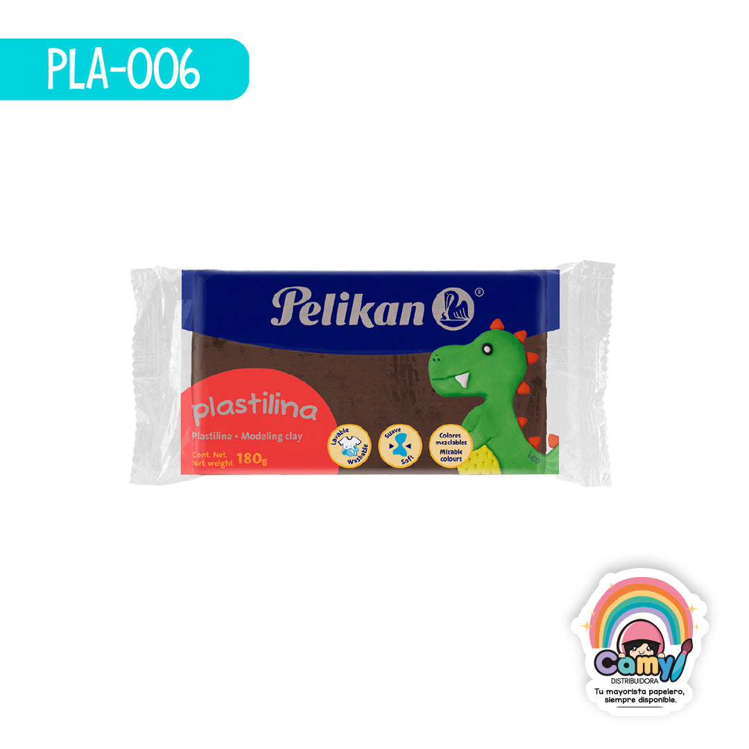 PLA-006 PLASTILINA MARQUETA 180 G CF PELIKAN