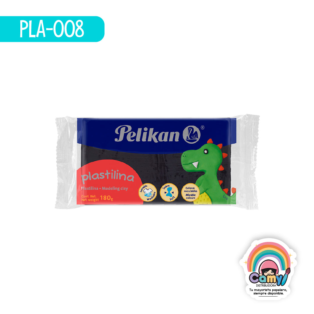 PLA-008 PLASTILINA MARQUETA 180 G NG PELIKAN