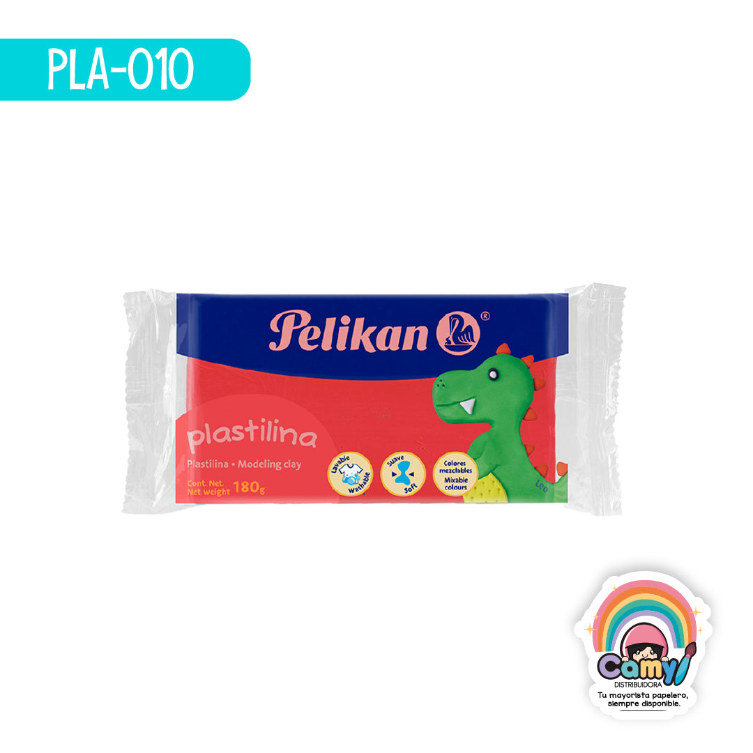 PLA-010 PLASTILINA MARQUETA 180 G RJ PELIKAN